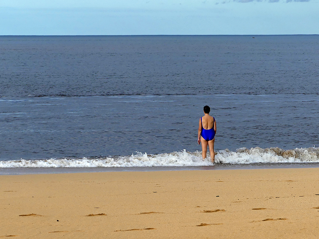 Going for a swim in Hawaii