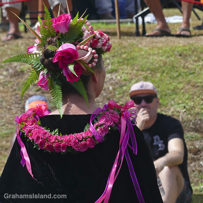 Kamehameha Day parade at Kapaau in Hawaii