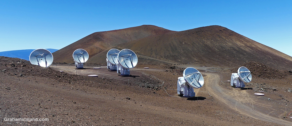 The Smithsonian Submillimeter Array on Mauna Kea, Hawaii