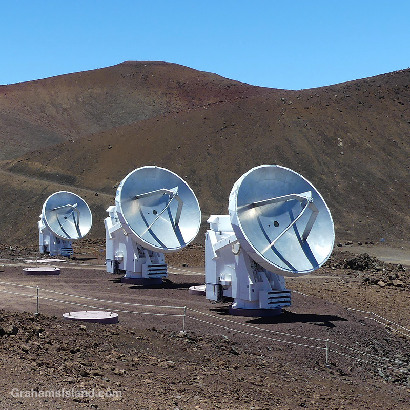 The Smithsonian Submillimeter Array on Mauna Kea, Hawaii