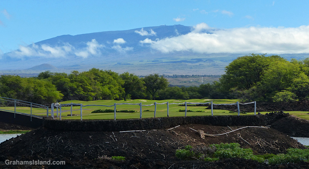 A View of Mauna Kea from The Fairmont Orchid in Hawaii