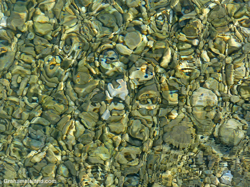 Abstract water patterns in Hawaii