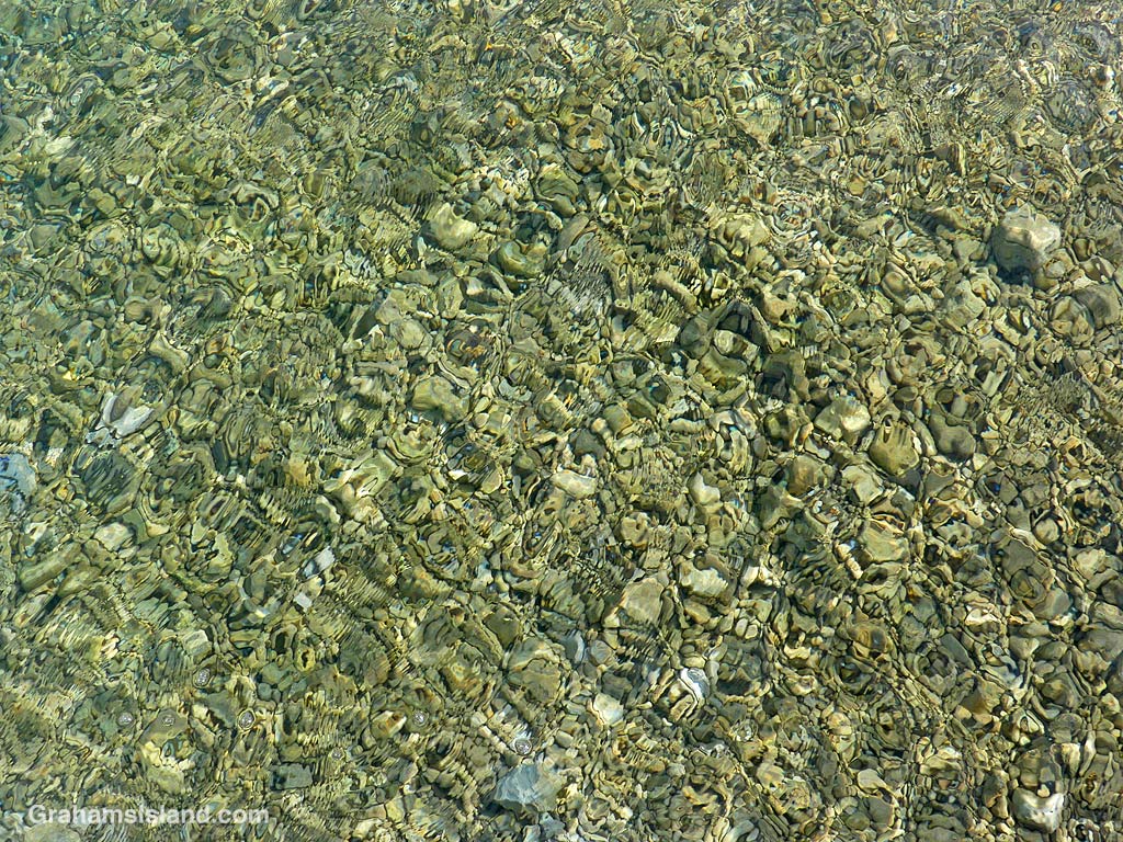 Abstract water patterns in Hawaii