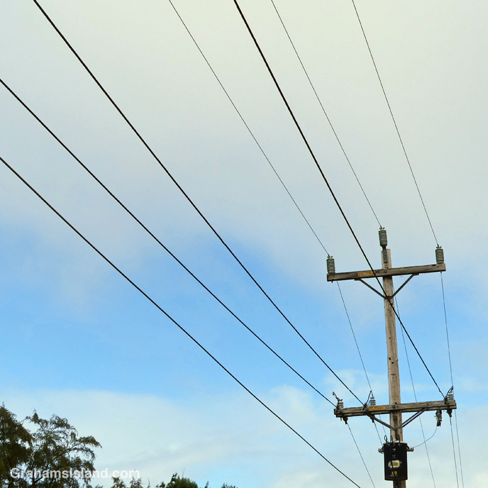 Seven power lines in Hawaii