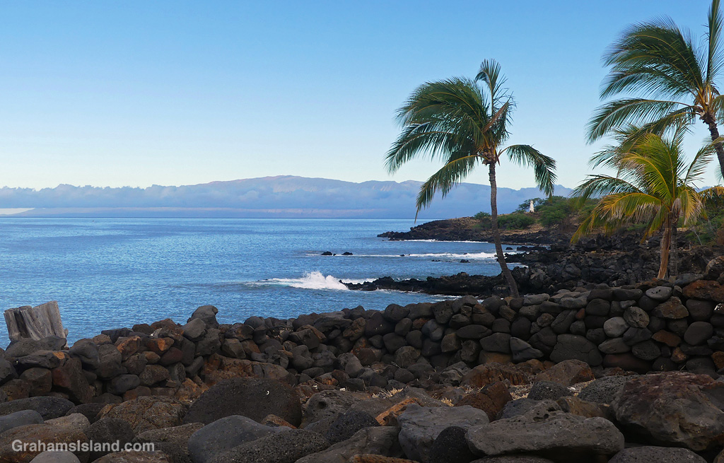 A View of Maui from Lapakahi Historical Park, Hawaii