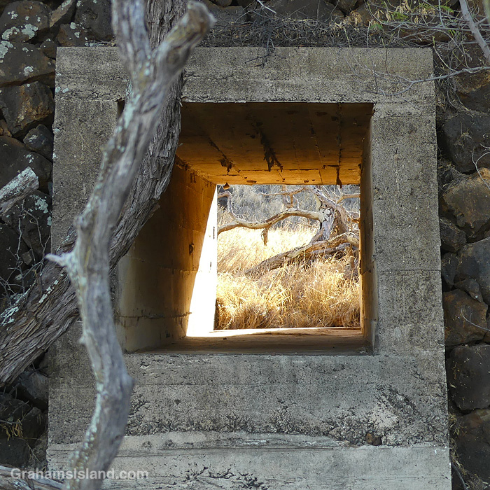 A culvert beneath the old Kohala railway in Hawaii