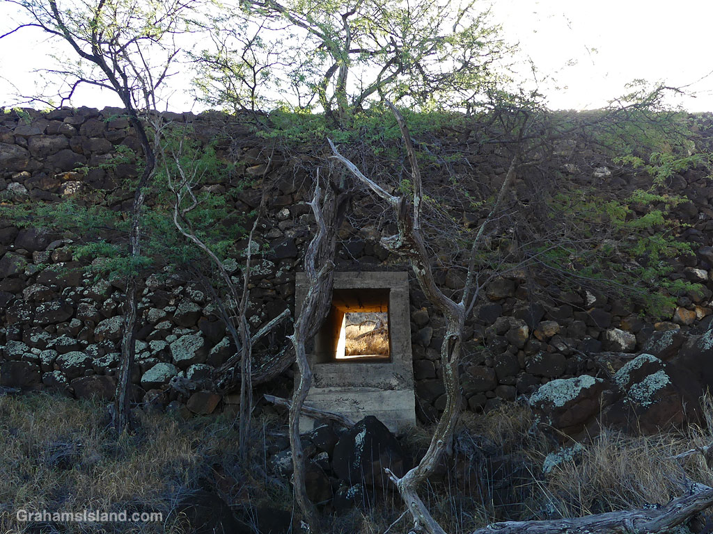 A culvert beneath the old Kohala railway in Hawaii