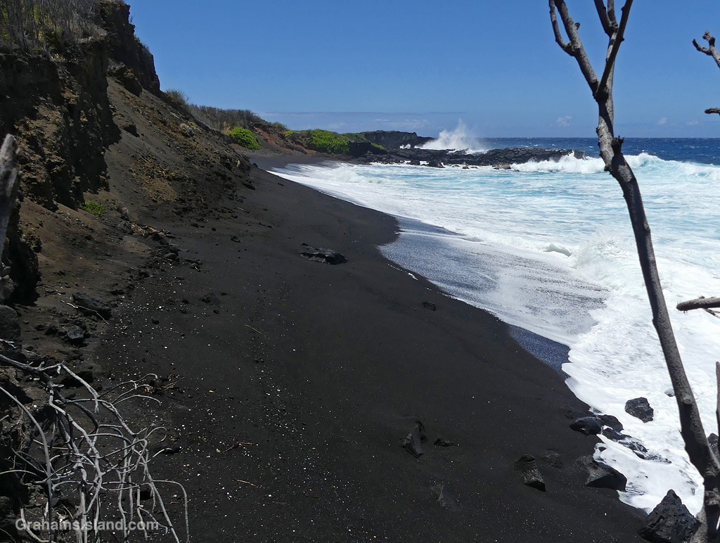 A View of Kamehame Beach on the Big Island Hawaii