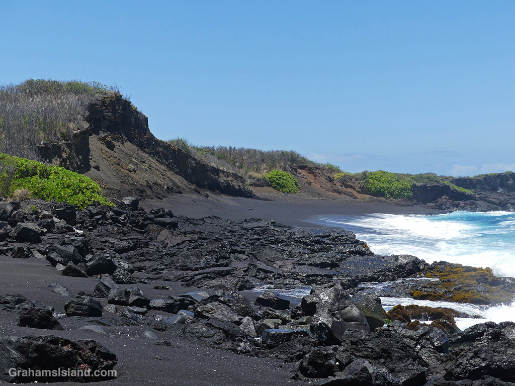 A View of Kamehame Beach on the Big Island Hawaii