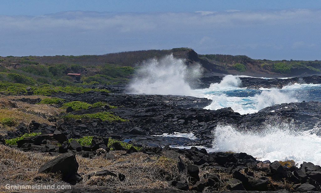 A View of Kamehame Beach on the Big Island Hawaii