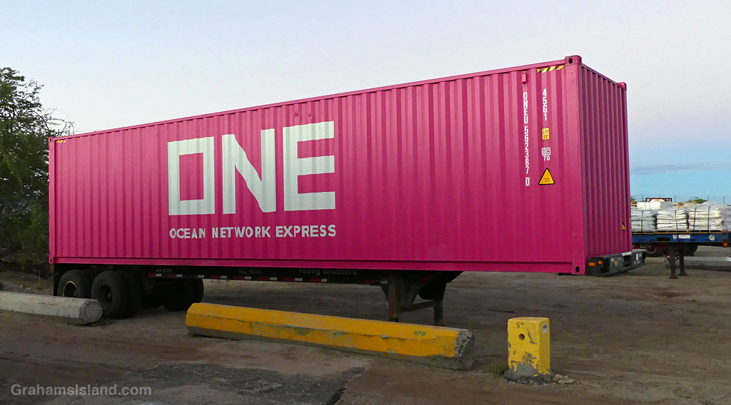 A Pink container in Hawaii