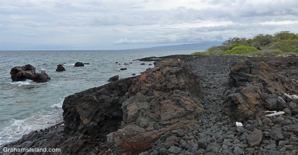 A Trail along the coast on the Big Island of Hawaii