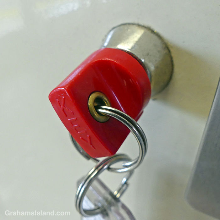 A key in a box in Hawai post office, Hawaii