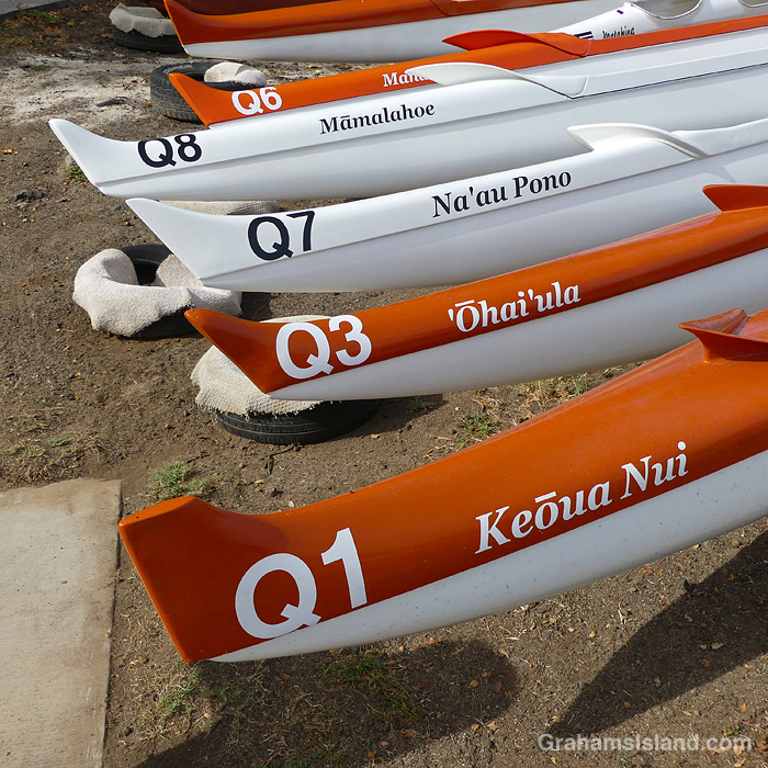 Canoe names in Hawaii