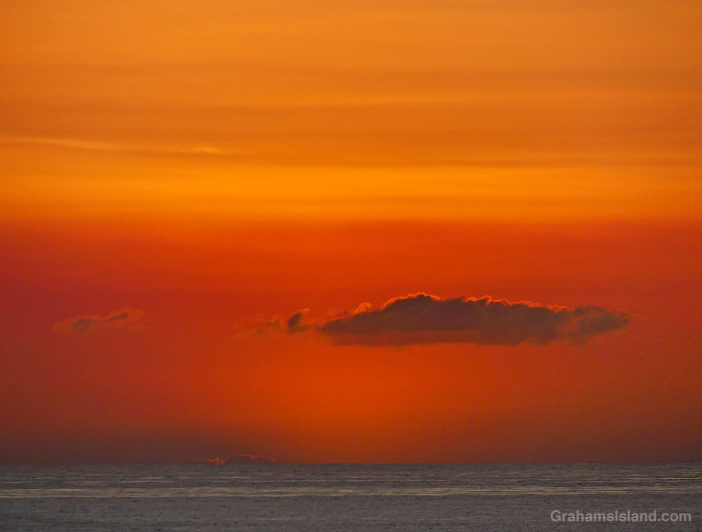 Sunset from Kailua Kona in Hawaii