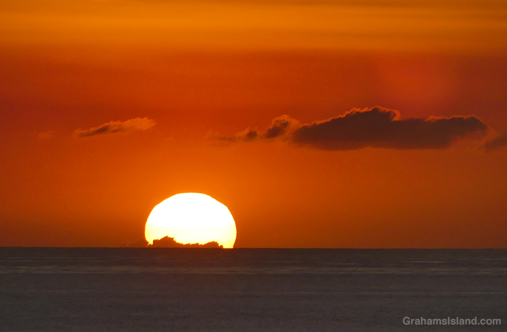 Sunset from Kailua Kona in Hawaii