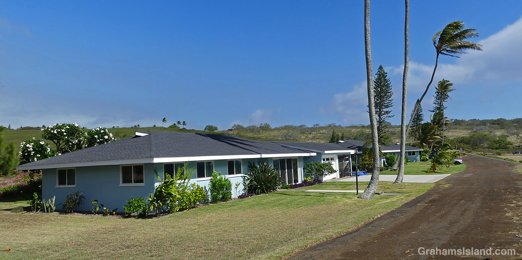 Buildings at the old Coastguard Station in North Kohala, Hawaii