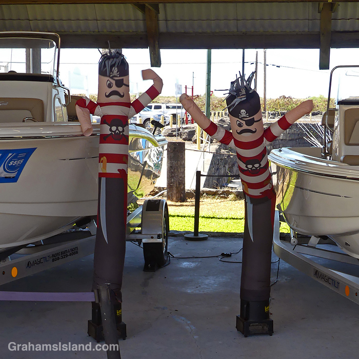 Inflatable pirates in Hawaii