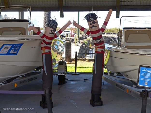 Inflatable pirates in Hawaii