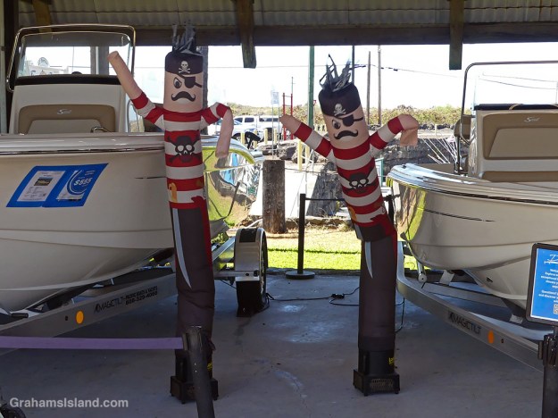 Inflatable pirates in Hawaii