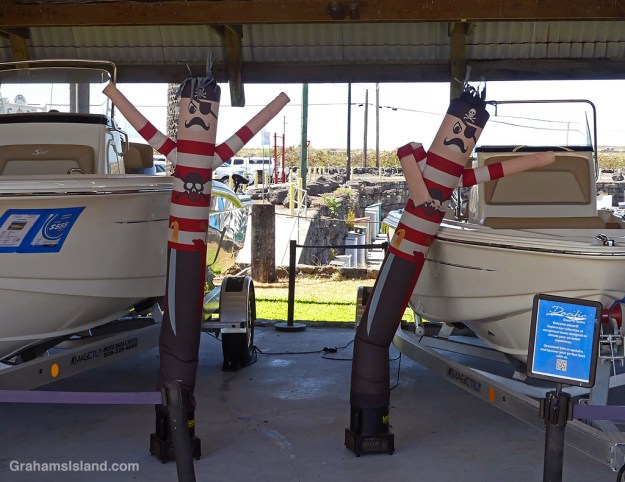 Inflatable pirates in Hawaii