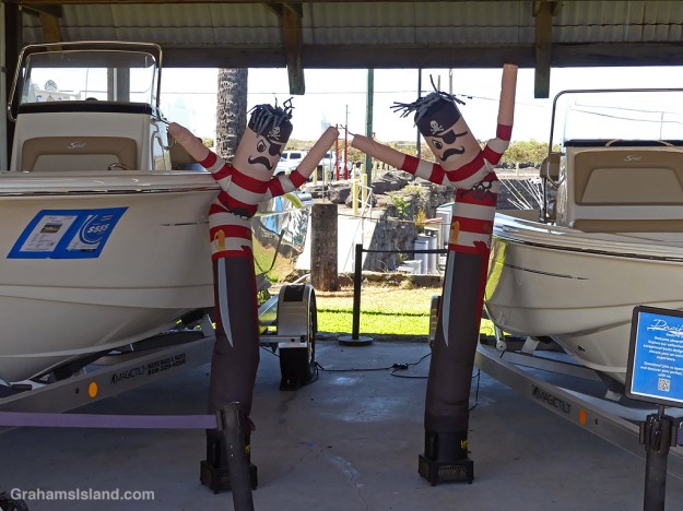 Inflatable pirates in Hawaii