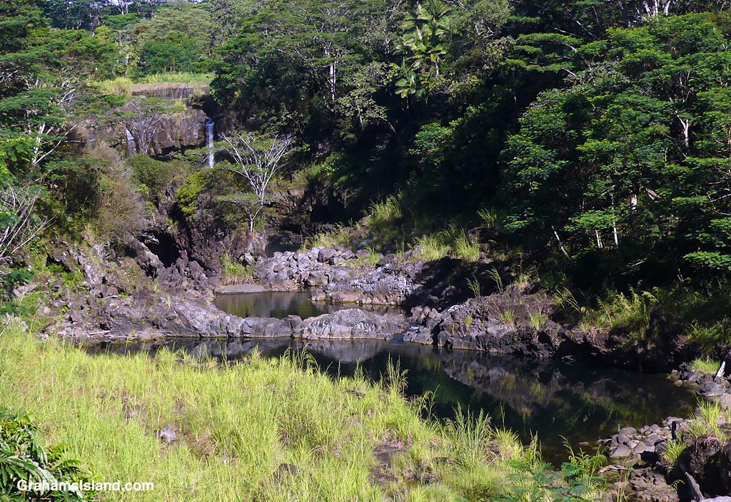A view of the Wailuku River bed at HIlo, Hawaii