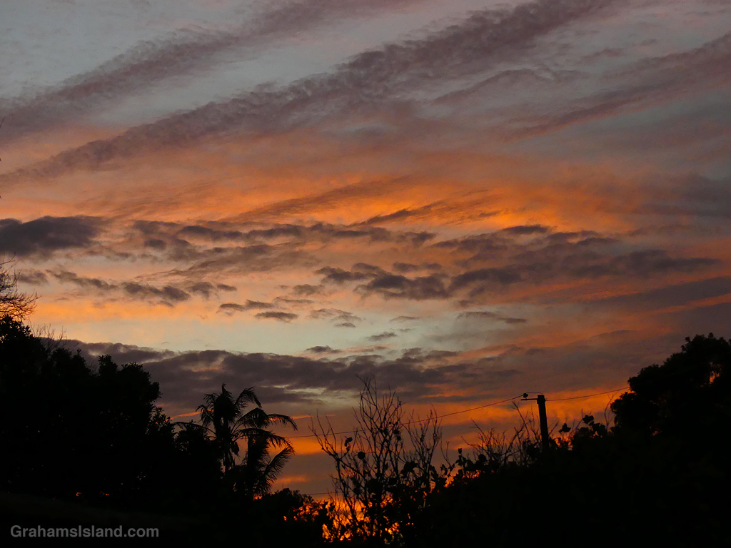 After sunset in Hawi, Hawaii