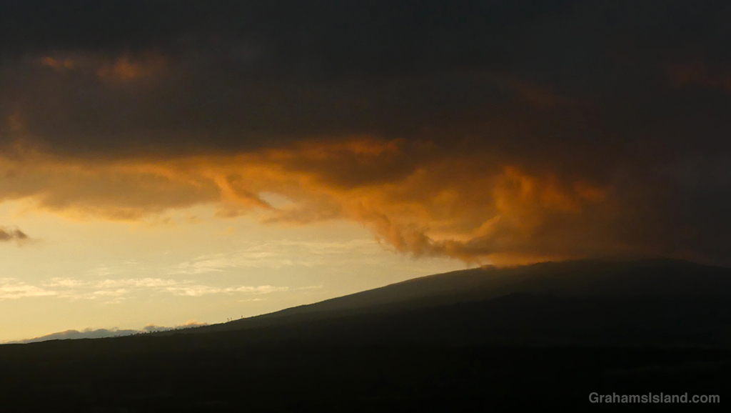 Sunrise at Hualalai Volcano, Hawaii