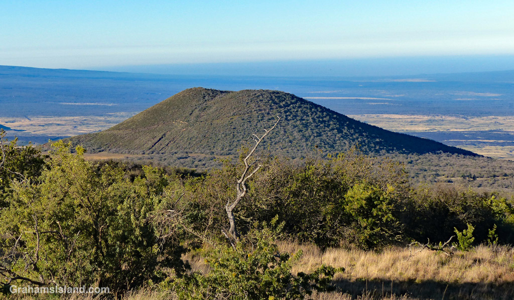 A view of Pu'u Ahumoa on the slope of Mauna Kea, Hawaii