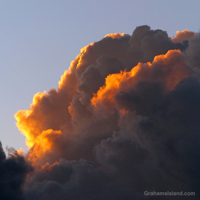 Clouds around sunset in Hawaii