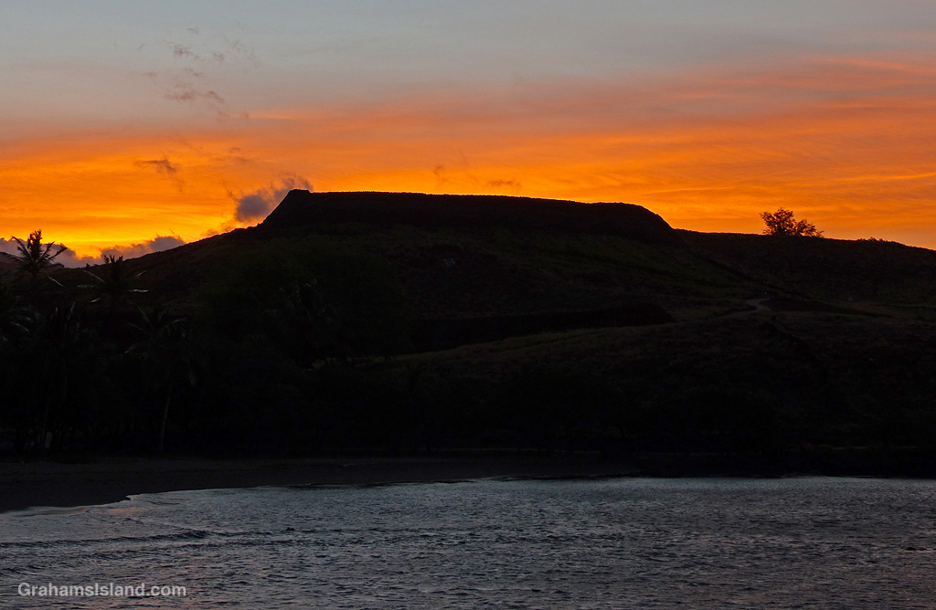 Sunrise at Pu'ukohola in Kawaihae, Hawaii