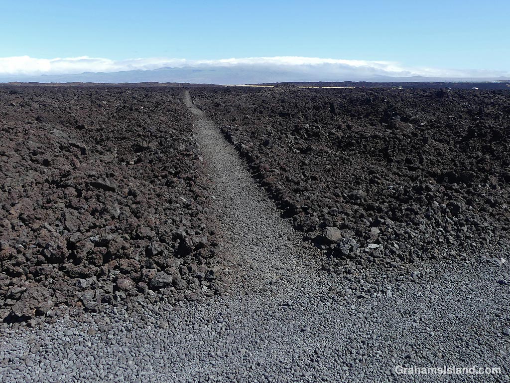 The Ala Kahakai Trail near Kiholo, Hawaii