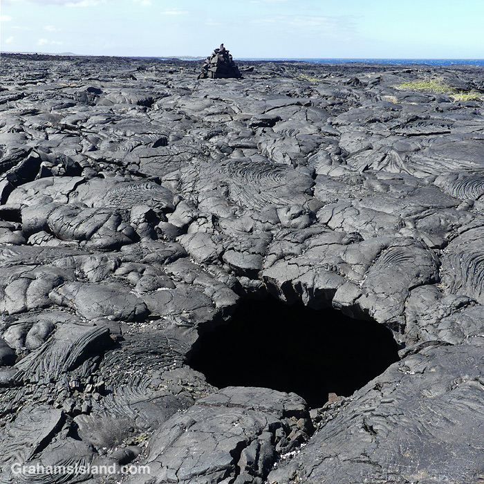 Lava fields near Kiholo, Hawaii