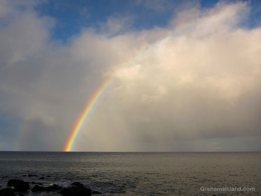 A Rainbow at Mahukona, Hawaii
