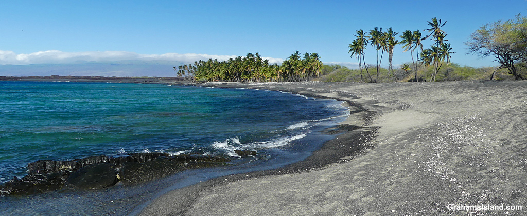 A beach at Keawaiki on the Big Island, Hawaii