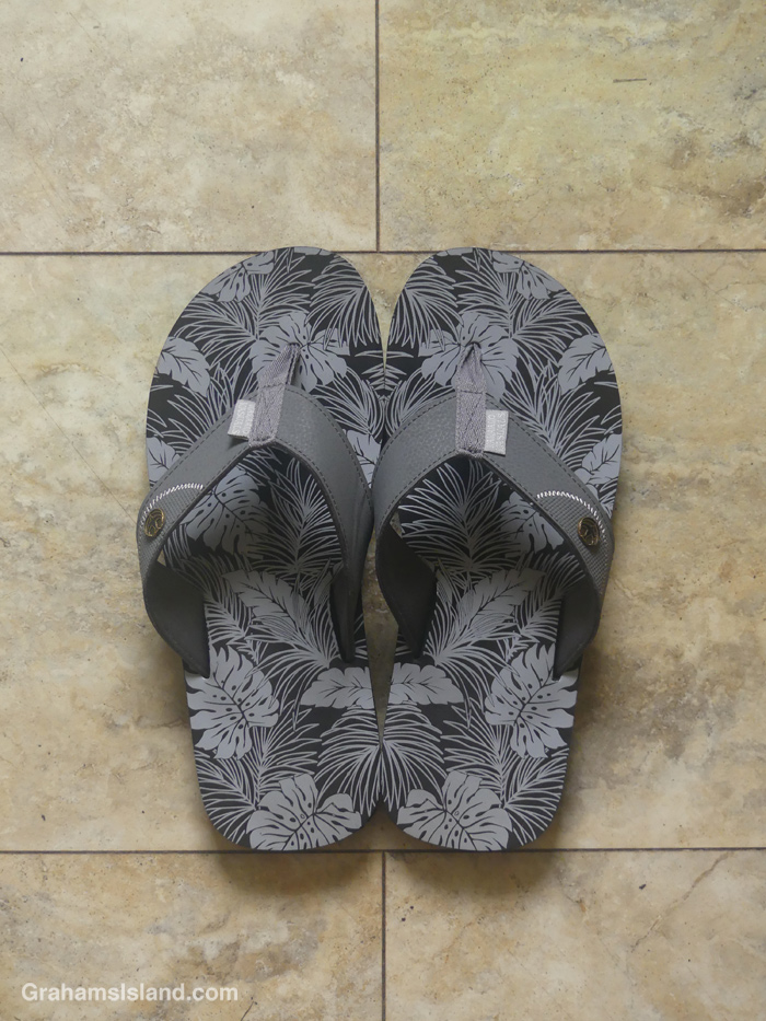 A pair of slippahs in Hawaii