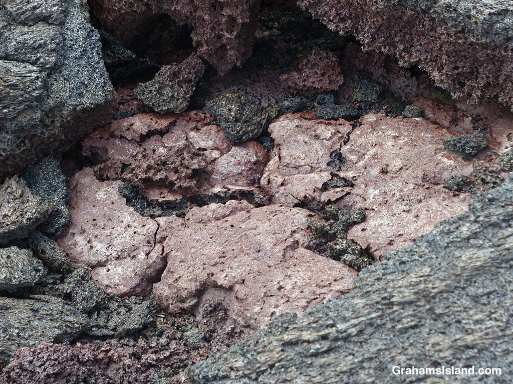 Pink Lava at Hawaii Volcanoes National Park