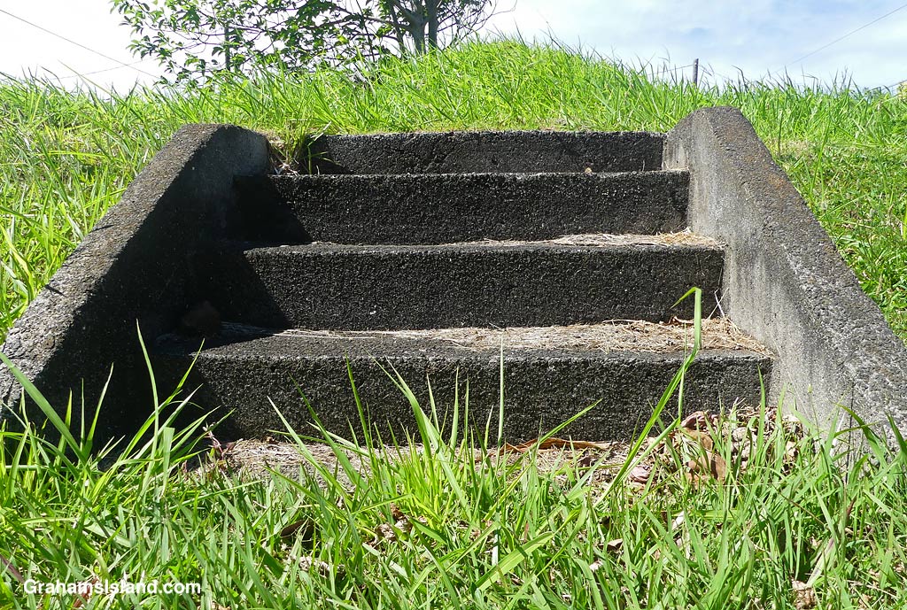 Steps going nowhere in Hawi, Hawaii