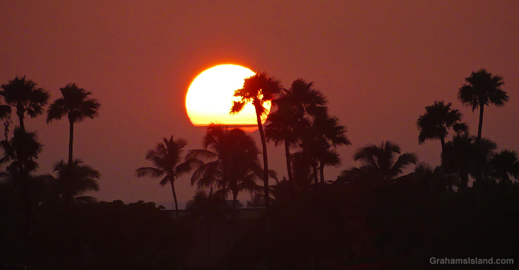 Sunset at Waikoloa in Hawaii
